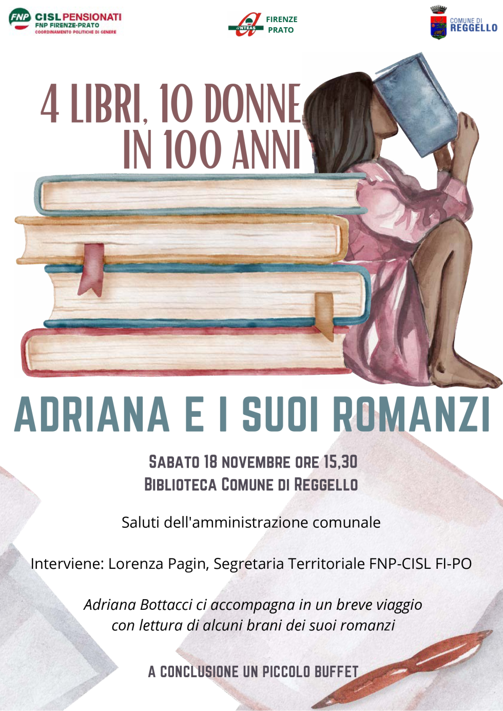 4 LIBRI, 10 DONNE IN 100 ANNI