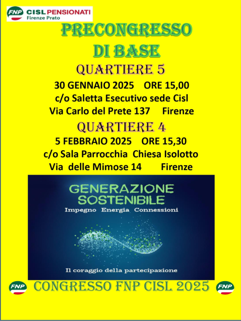 PRECONGRESSI RLS Firenze 2 Quartieri 4 e 5