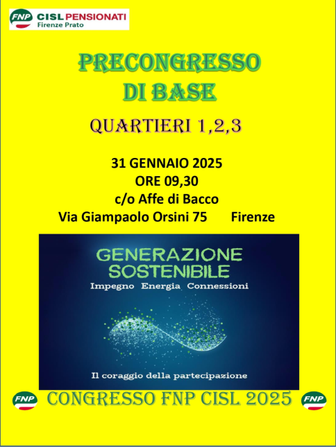 PRECONGRESSI RLS Firenze 1 Quartieri 1-2-3